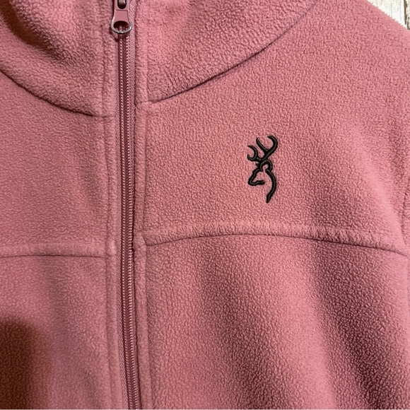 Browning® Women's Peak Fleece Jacket Light Pink Ladies Buckmark Small - Picture 2 of 12